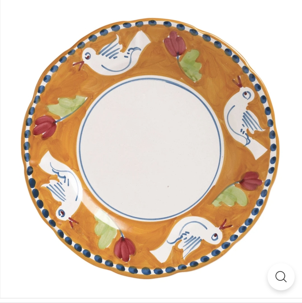 VIETRI 12" Campagna Uccello Service Plate/Charger
